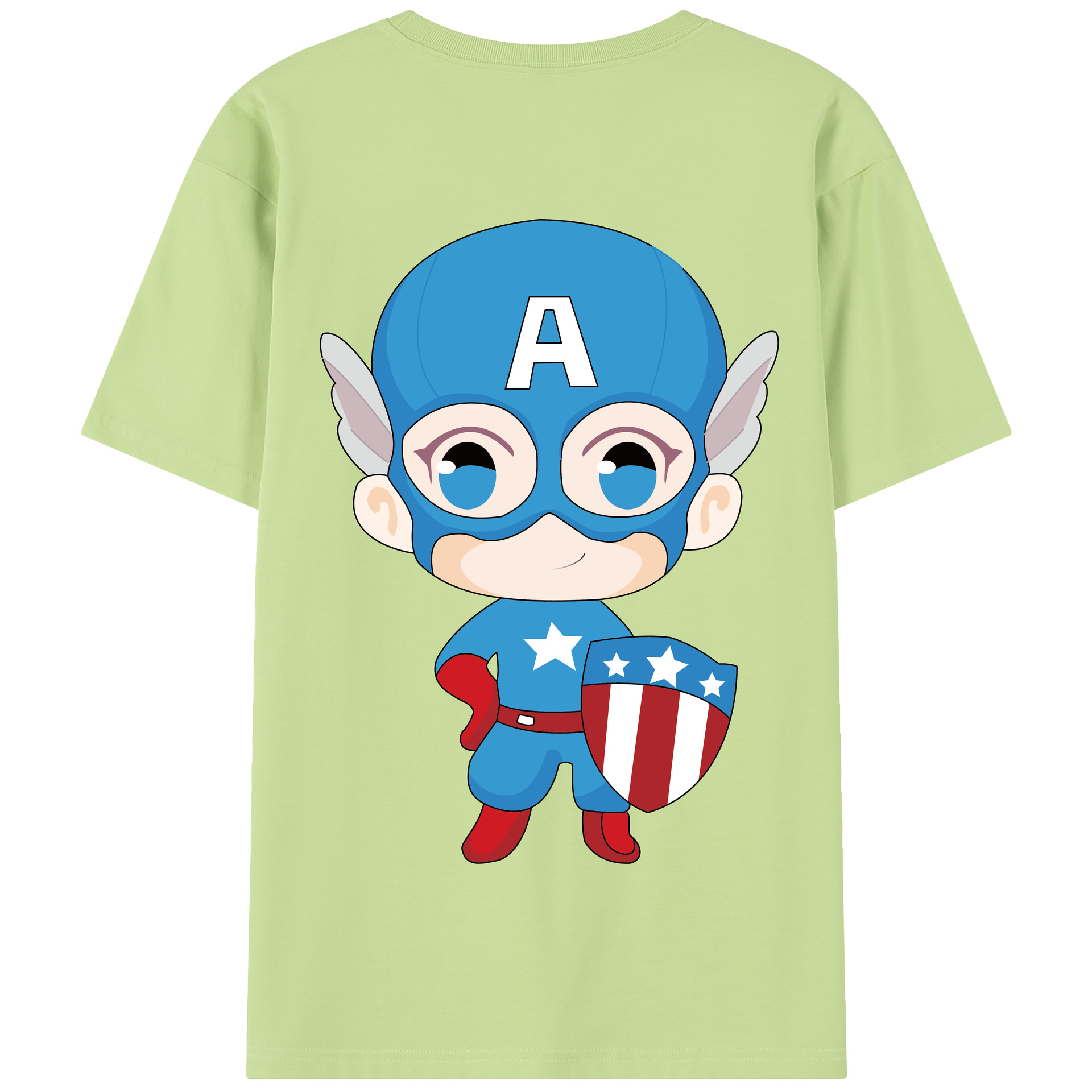 （画像用） アベンジャーズ The Avengers 綿100％半袖Tシャツ（背面プリント）